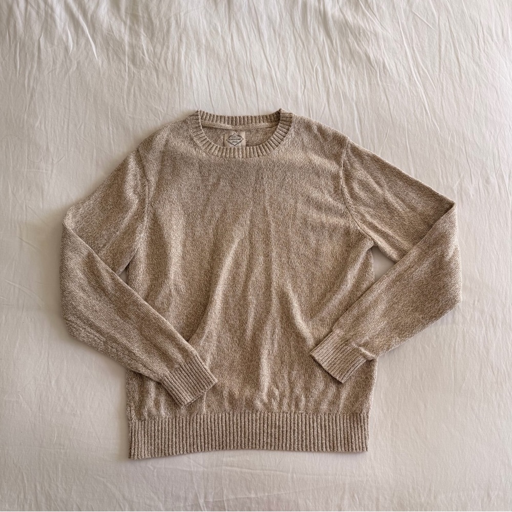 St John Bay cream knit pullover sweater (sz XXL)